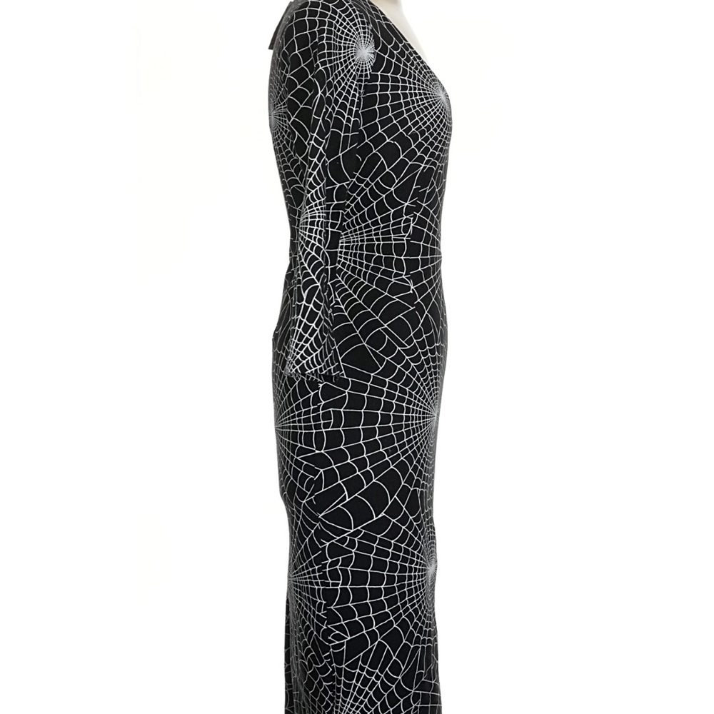 Vixen by Micheline Pitt Black Spiderweb Print Wiggle - Small - Picture 4 of 7